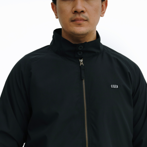 BOULDER HARRINGTON JACKET, BLK, L