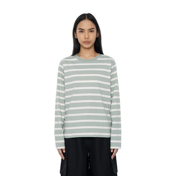 WOMEN RIBBED T-SHIRT LS 1.0